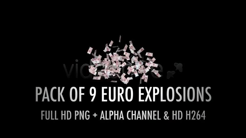 Money Explosion EU Euros (9 Pack) Videohive 4389077 Motion Graphics Image 2