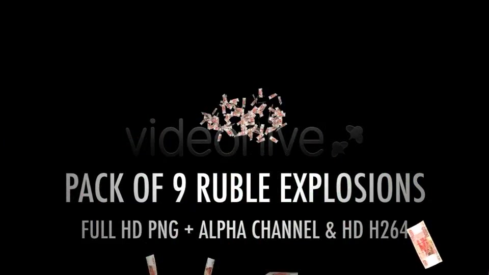 Money Explosion RF Rubles (9 Pack) Videohive 4426448 Motion Graphics Image 10