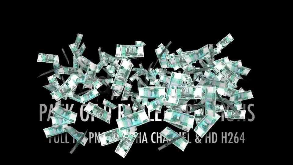 Money Explosion RF Rubles (9 Pack) Videohive 4426448 Motion Graphics Image 7