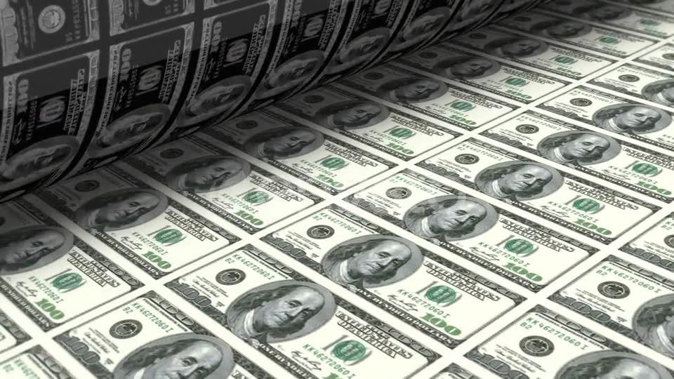 Money Printing Dollar Bills Videohive 22561054 Motion Graphics Image 2