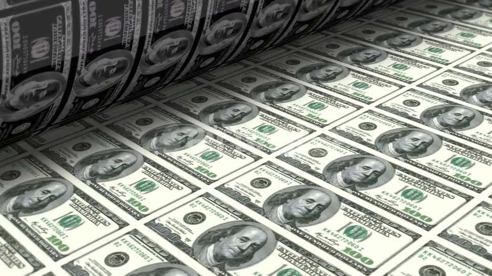 Money Printing Dollar Bills Videohive 22561054 Motion Graphics Image 3