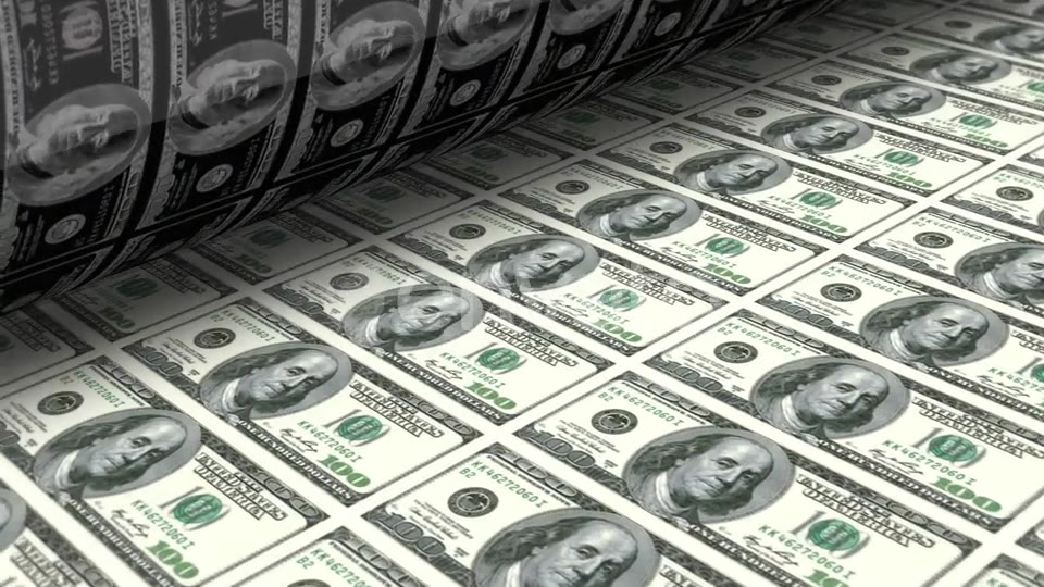 Money Printing Dollar Bills Videohive 22561054 Motion Graphics Image 4