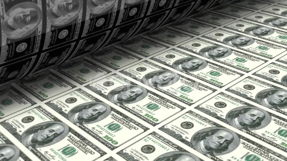 Money Printing Dollar Bills Videohive 22561054 Motion Graphics Image 5