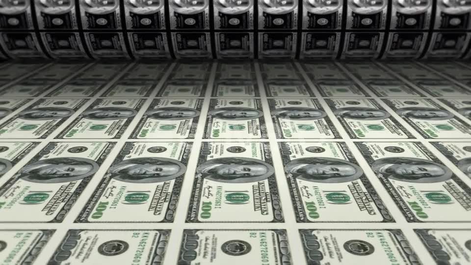 Money Printing Dollars Videohive 22633181 Motion Graphics Image 2