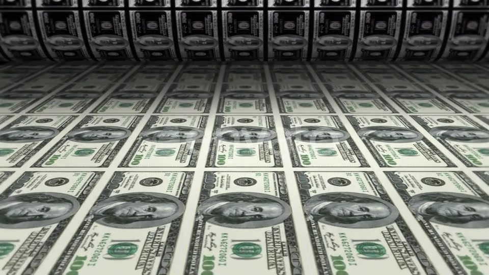 Money Printing Dollars Videohive 22633181 Motion Graphics Image 4