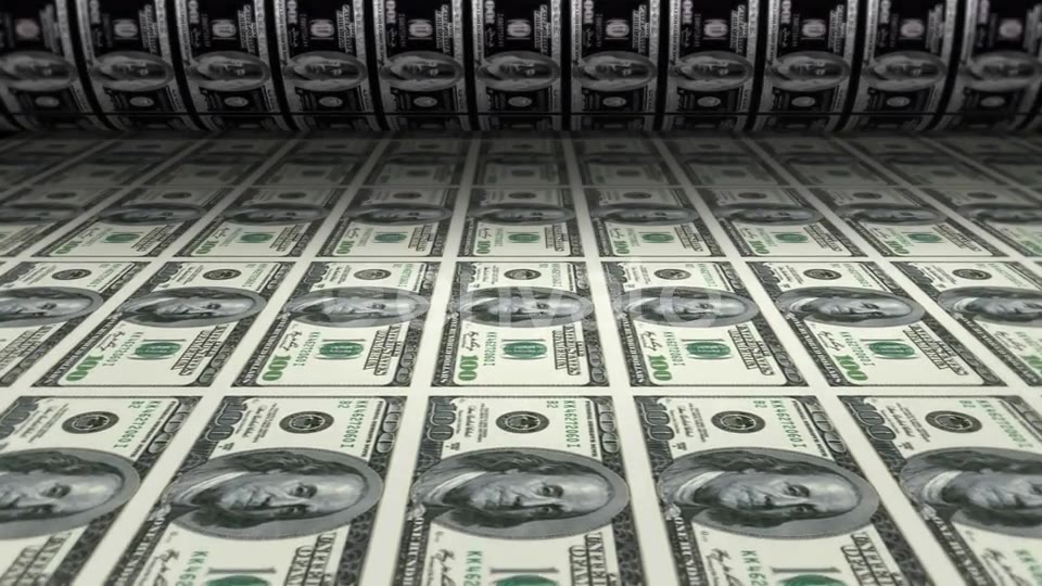 Money Printing Dollars Videohive 22633181 Motion Graphics Image 5