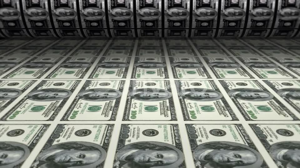 Money Printing Dollars Videohive 22633181 Motion Graphics Image 6