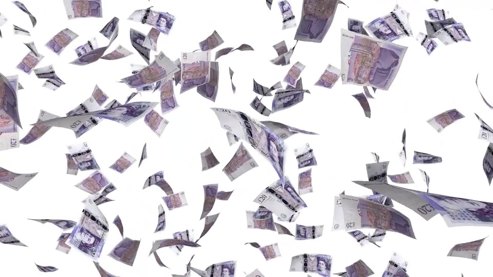 Money Rain British Pounds Videohive 23002126 Motion Graphics Image 3