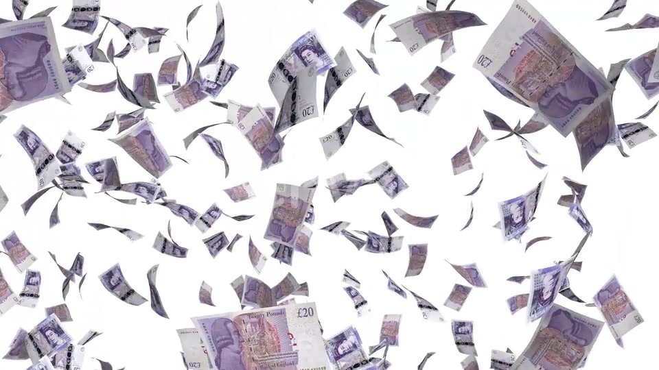 Money Rain British Pounds Videohive 23002126 Motion Graphics Image 5