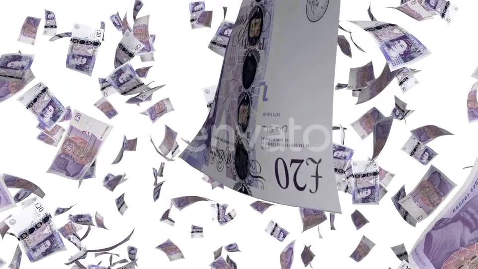 Money Rain British Pounds Videohive 23002126 Motion Graphics Image 7