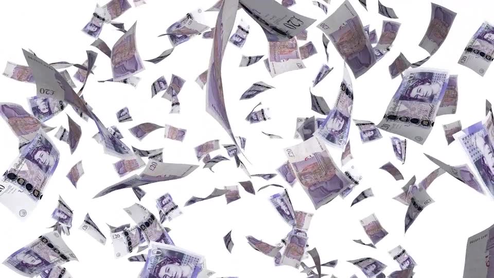 Money Rain British Pounds Videohive 23002126 Motion Graphics Image 8