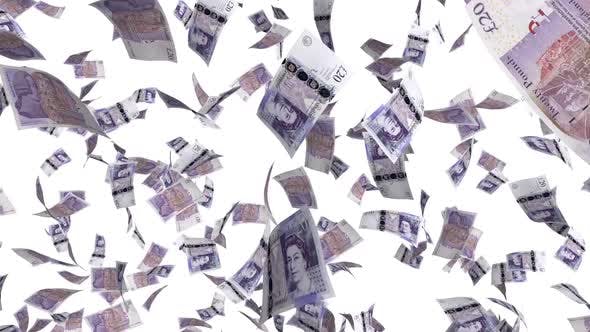 Money Rain British Pounds - 23002126 Download Videohive