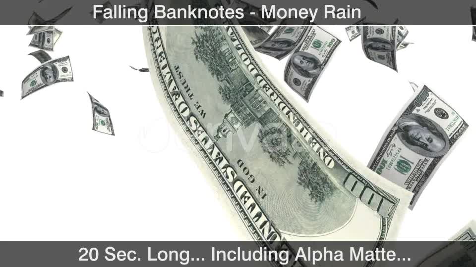 Money Rain Dollars Falling Videohive 22811739 Motion Graphics Image 1