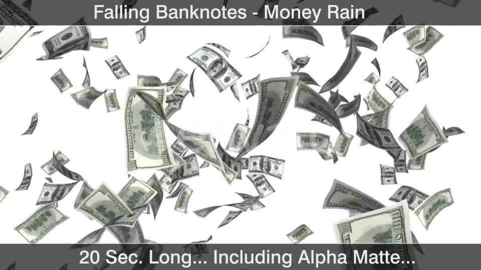 Money Rain Dollars Falling Videohive 22811739 Motion Graphics Image 2