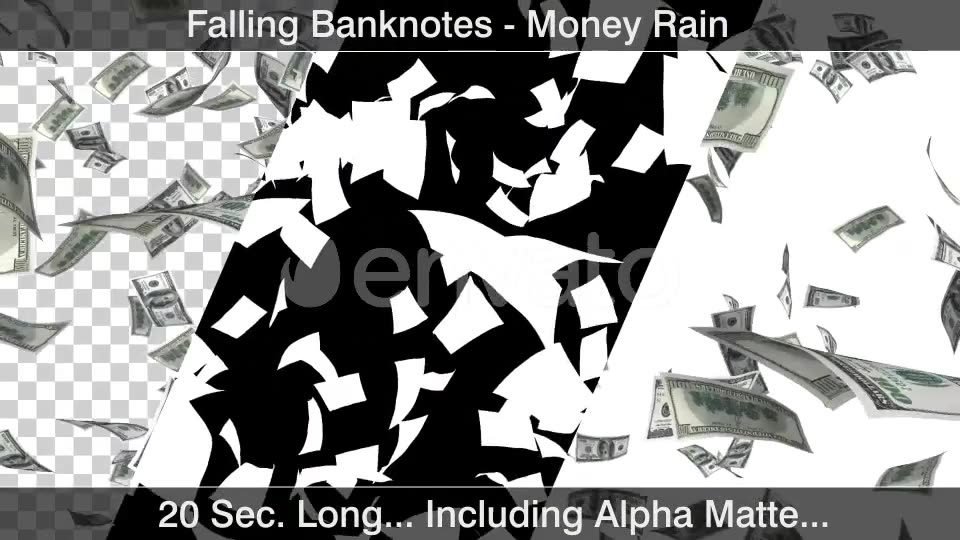 Money Rain Dollars Falling Videohive 22811739 Motion Graphics Image 3