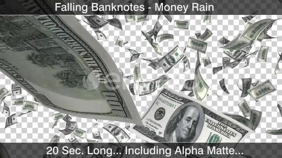 Money Rain Dollars Falling Videohive 22811739 Motion Graphics Image 4