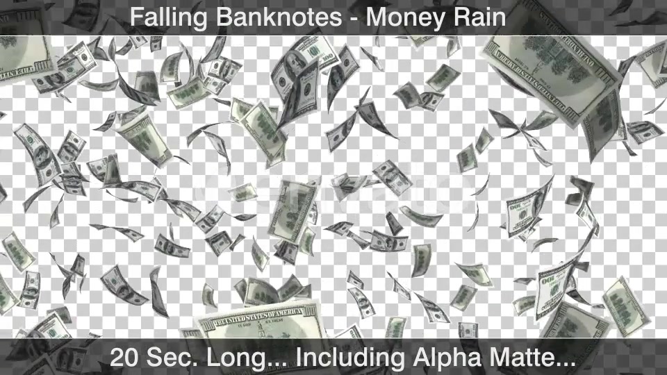 Money Rain Dollars Falling Videohive 22811739 Motion Graphics Image 5