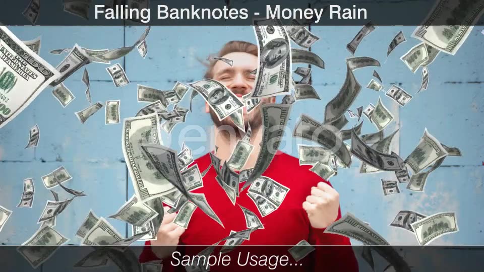 Money Rain Dollars Falling Videohive 22811739 Motion Graphics Image 7
