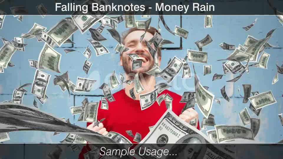 Money Rain Dollars Falling Videohive 22811739 Motion Graphics Image 9