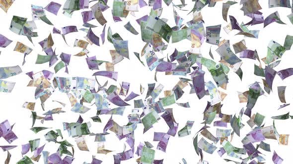 Money Rain Euro Bills Falling - Download 22790871 Videohive