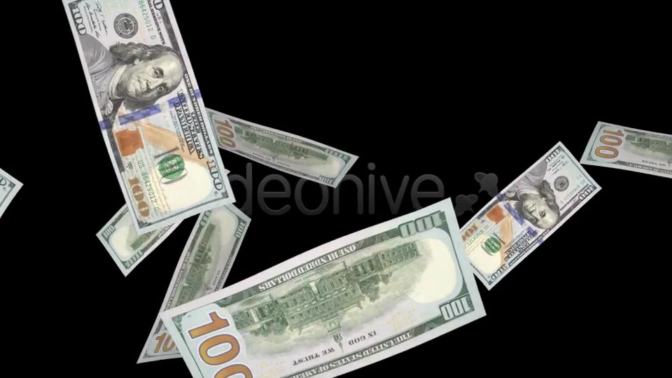Money Vortex New 100 USD Bills Videohive 7212356 Motion Graphics Image 8