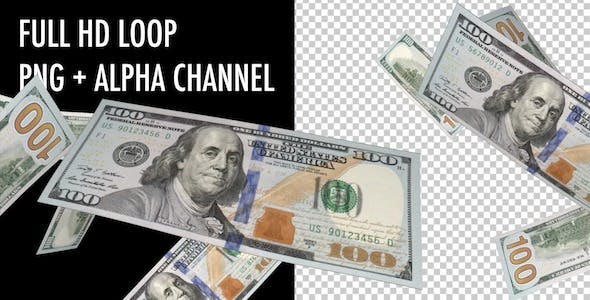 Money Vortex New 100 USD Bills - Videohive 7212356 Download