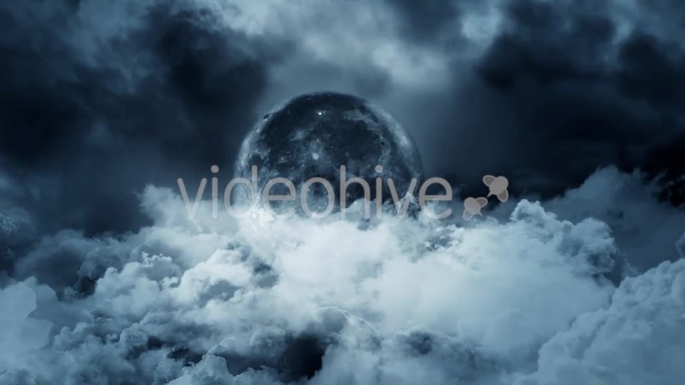 Moon and Clouds at Night Videohive 19893749 Motion Graphics Image 3