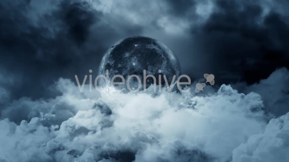 Moon and Clouds at Night Videohive 19893749 Motion Graphics Image 4