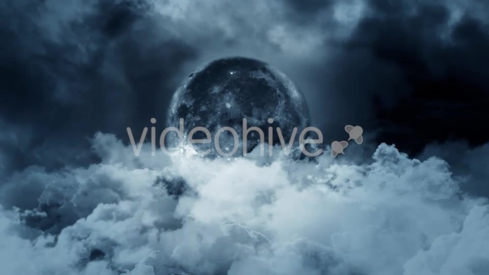 Moon and Clouds at Night Videohive 19893749 Motion Graphics Image 5