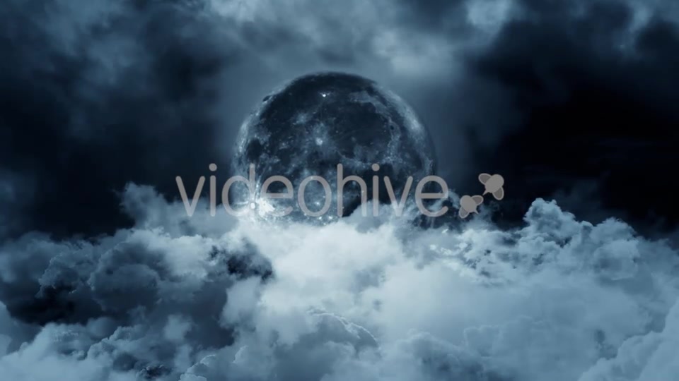 Moon and Clouds at Night Videohive 19893749 Motion Graphics Image 6