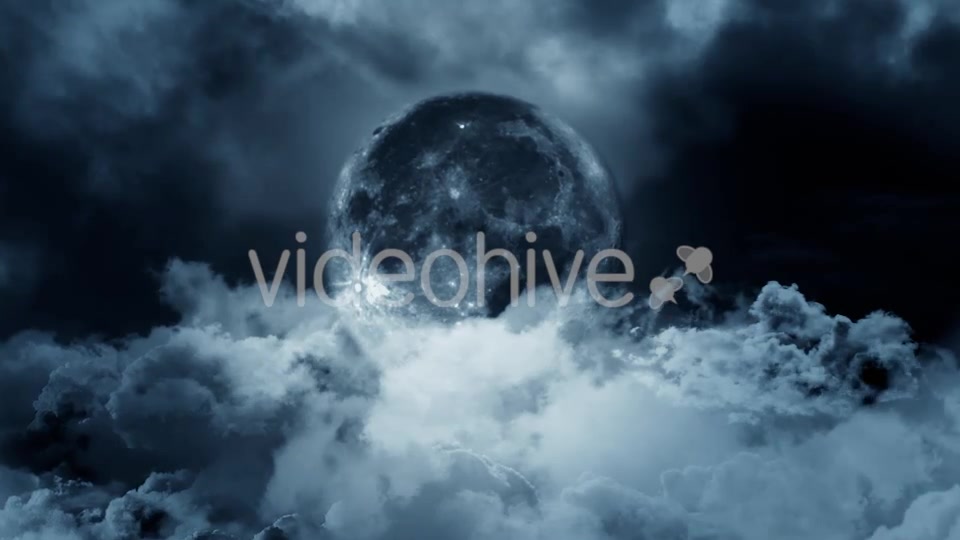 Moon and Clouds at Night Videohive 19893749 Motion Graphics Image 7
