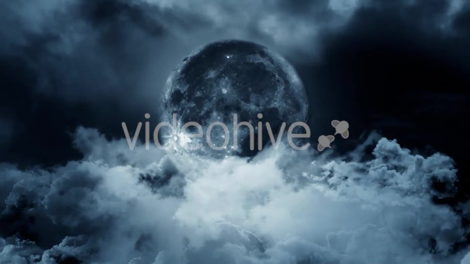 Moon and Clouds at Night Videohive 19893749 Motion Graphics Image 8