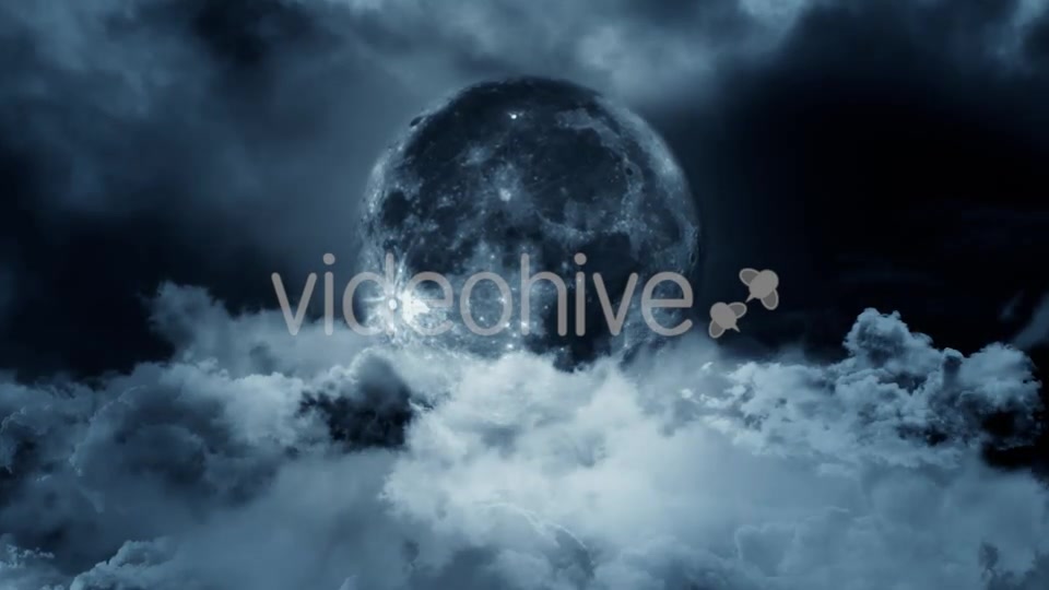 Moon and Clouds at Night Videohive 19893749 Motion Graphics Image 9