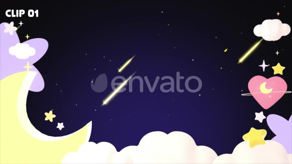 Moon And Stars Videohive 24622807 Motion Graphics Image 2