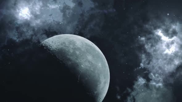 Moon In Cosmos - Videohive Download 18118616