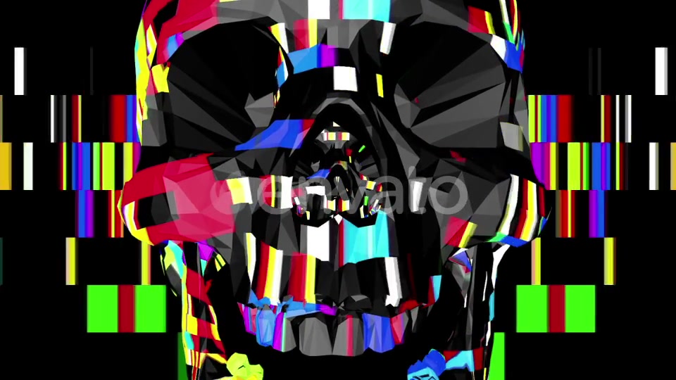 Mosaic Skull Videohive 21759274 Motion Graphics Image 10