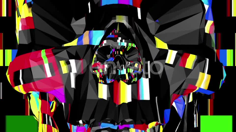 Mosaic Skull Videohive 21759274 Motion Graphics Image 2