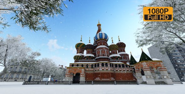 Moscow City and Snow - Download Videohive 19456263