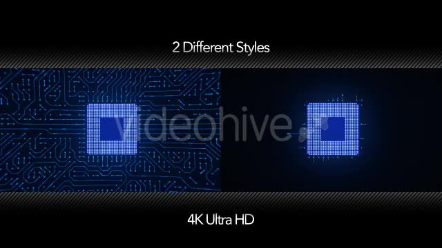 Motherboard CPU Circuits 4k Videohive 19773034 Motion Graphics Image 1