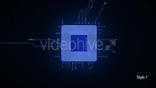 Motherboard CPU Circuits 4k Videohive 19773034 Motion Graphics Image 3