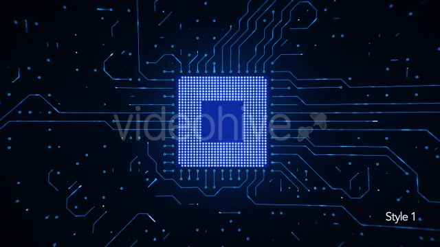 Motherboard CPU Circuits 4k Videohive 19773034 Motion Graphics Image 4