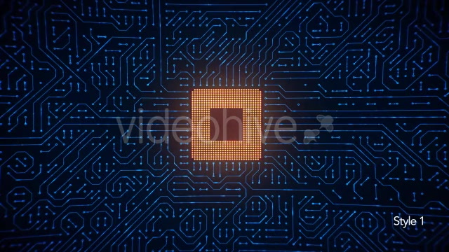 Motherboard CPU Circuits Loop 4k Videohive 19773307 Motion Graphics Image 4