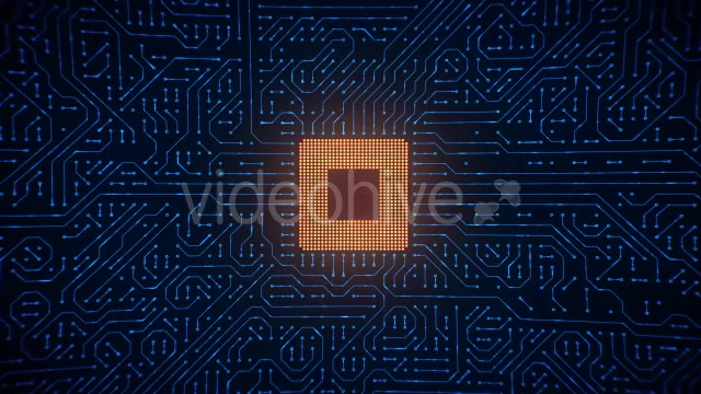 Motherboard CPU Circuits Loop 4k Videohive 19773307 Motion Graphics Image 6