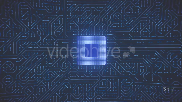 Motherboard CPU Circuits Loop 4k Videohive 19773307 Motion Graphics Image 7