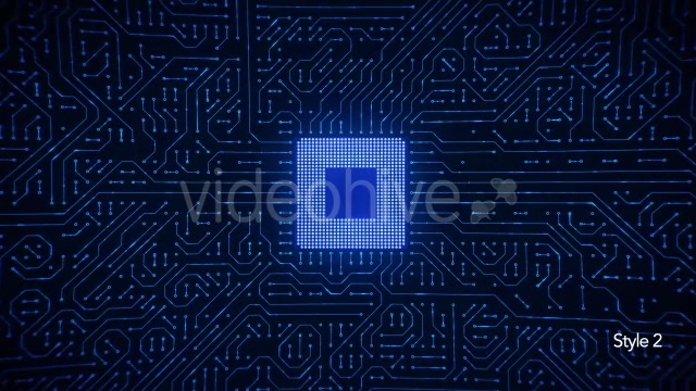 Motherboard CPU Circuits Loop 4k Videohive 19773307 Motion Graphics Image 8