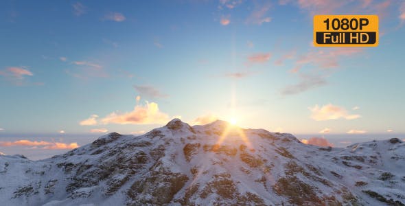 Mountain and Time lapse Sun Clouds - 19285557 Videohive Download
