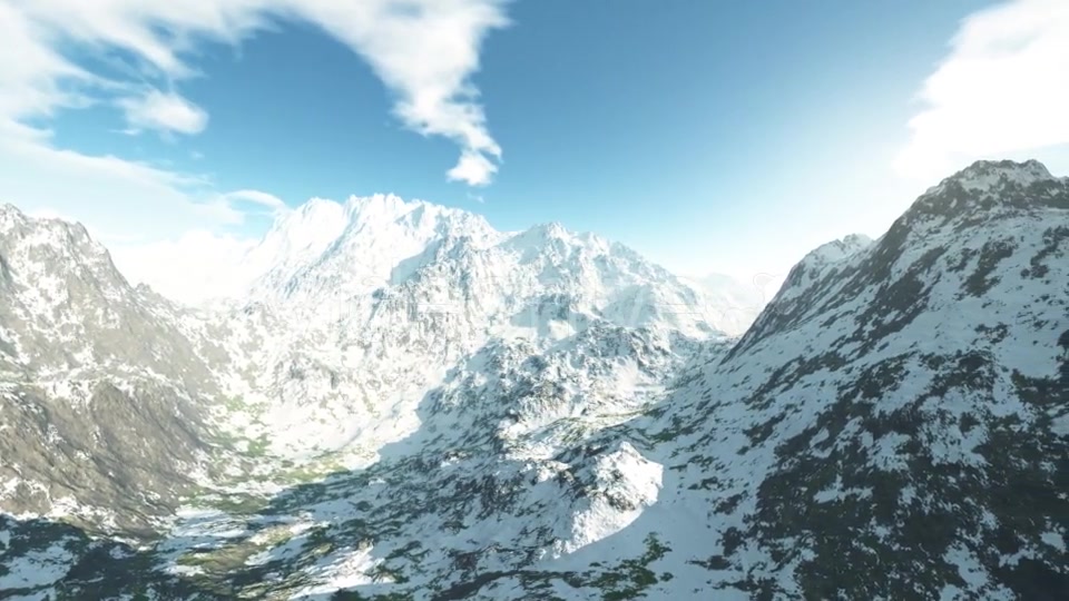 Mountains in Snow and Blue Sky Videohive 19397080 Motion Graphics Image 3
