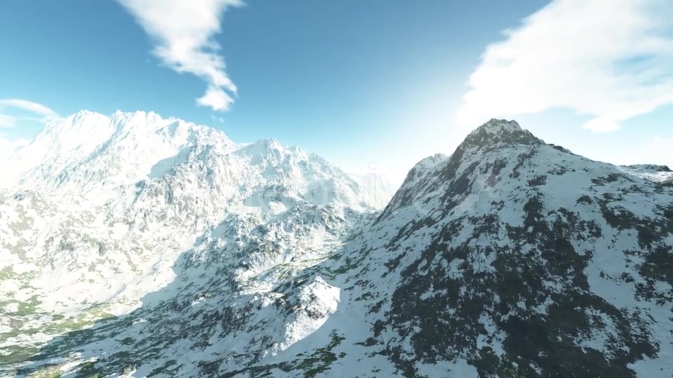 Mountains in Snow and Blue Sky Videohive 19397080 Motion Graphics Image 4