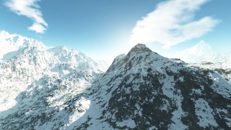Mountains in Snow and Blue Sky Videohive 19397080 Motion Graphics Image 5