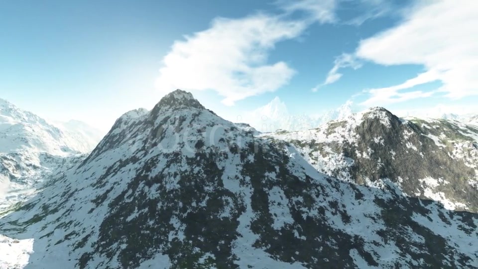 Mountains in Snow and Blue Sky Videohive 19397080 Motion Graphics Image 7
